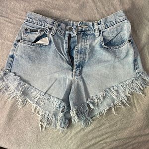 Vintage frayed shorts